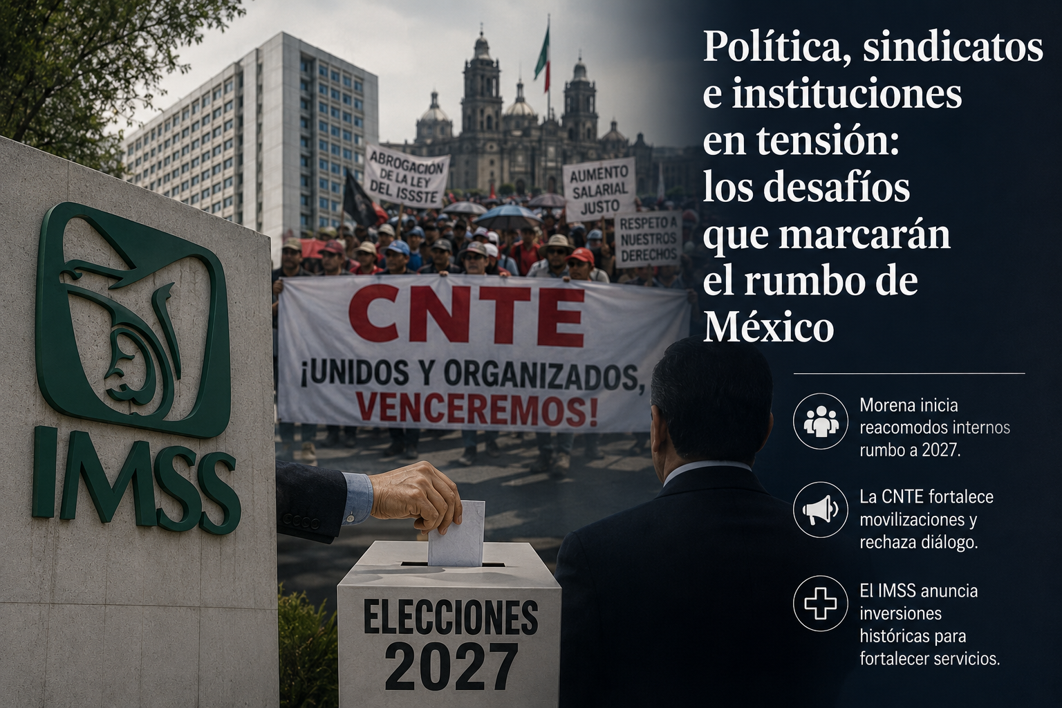 Morena se reacomoda, la CNTE presiona y el país entra en una nueva etapa de tensión política